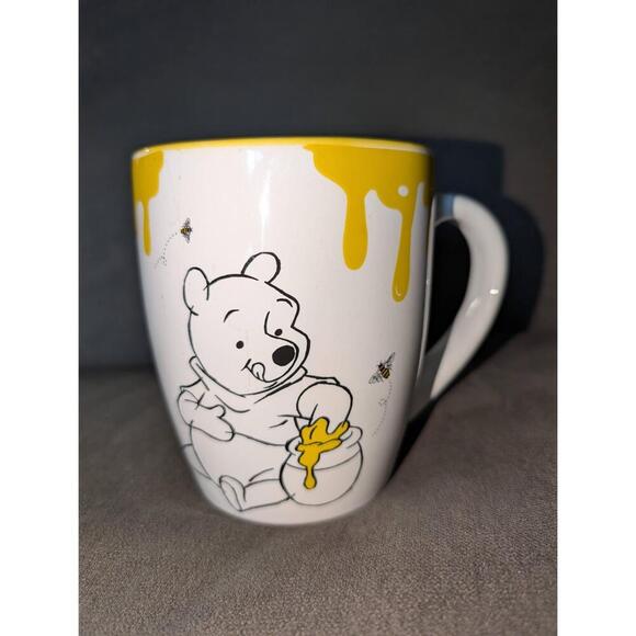 Disney Mug White Yellow Sweet As Can Bee Bee Graphic Whimsical - Picture 2 of 4